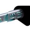 Catalytic air purification unit for insertion into a duct