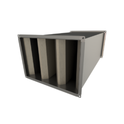 SRTV0 - Silencer Rectangular Tapered Vertical Splitter Unlined Range