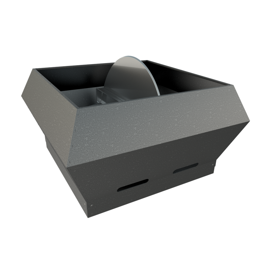 VRSFE - Vent Roof Square Vertical Flapped Exhaust