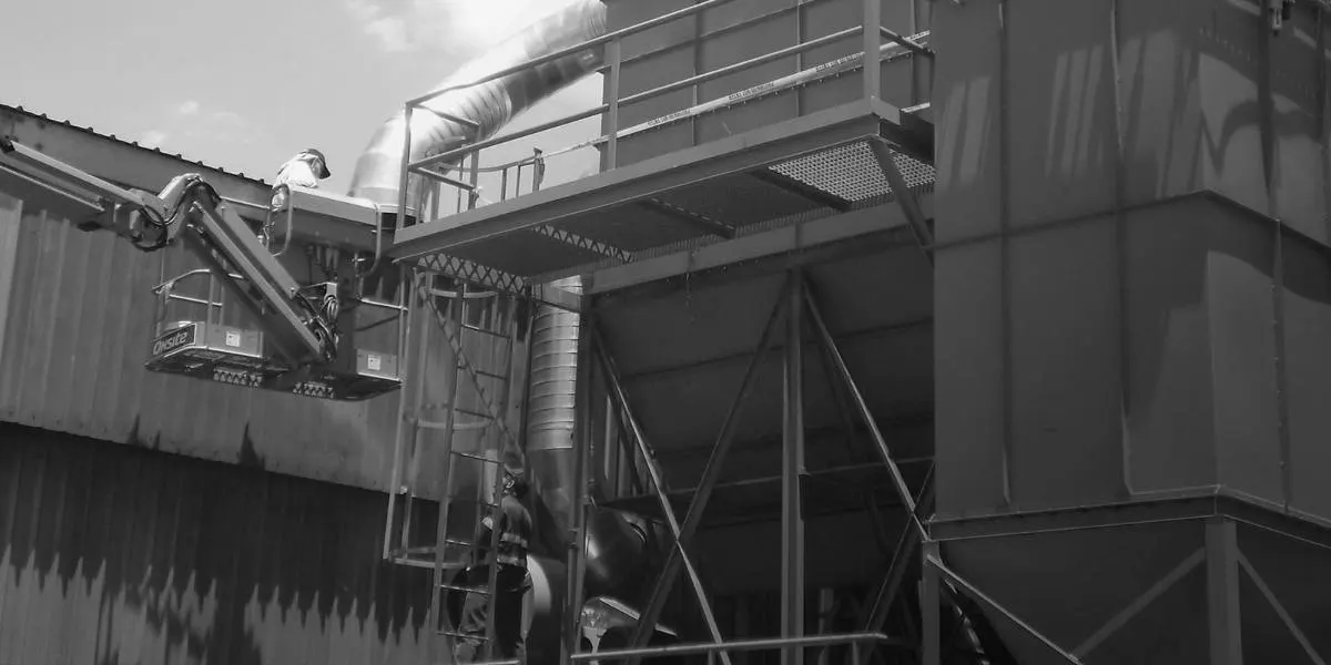Dust collector installation and servicing